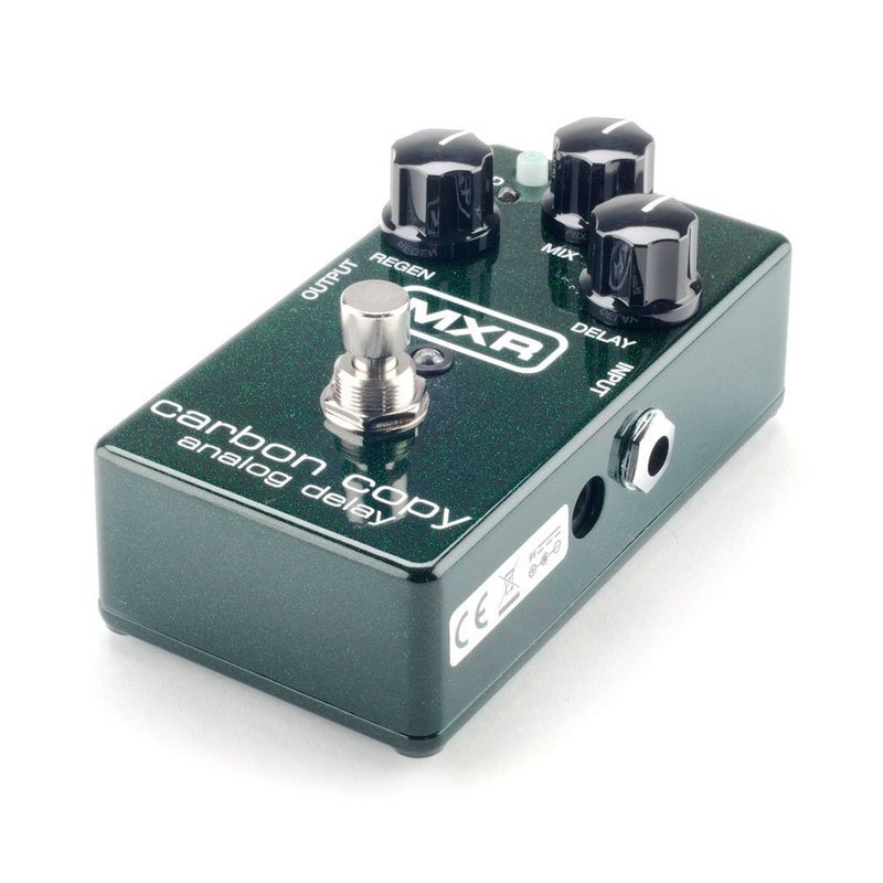 MXR M169 كربون كوبي بيدال تأخير تناظري مع مجموعة محول طاقة AC/DC بقدرة 9 فولت DC 1000mA، 2 كابل باتش معدني للجيتار و 6 ريش جيتار من دُنلوب - Image 4